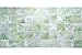 Dundee Deco All Shades of Green Faux Pearl Squares PVC 3D Wall Panel, 3.2 ft X 1.6 ft (96 cm X 48cm), Interior Design Wall Paneling Decor, Sample 9 in X 9 in