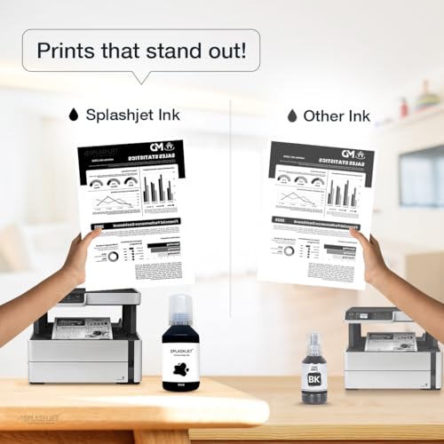 Image of Splashjet 005 Compatible Refill Ink for Epson M1100, M1120, M1140, M1170, M1180, M2140, M2170, M3140, M3170, M3180 Printer - (120gm x 1) Ink Bottle - 502698