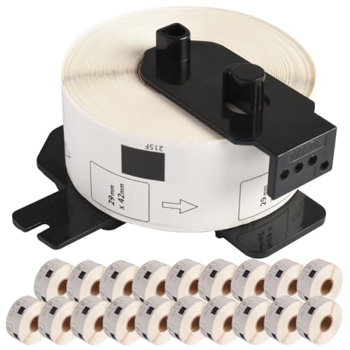 office�l�b�g �v���J�b�g���x�� 29mm×42mm DK-1215 �p�݊��i ���x���̂� 20�Z�b�g+�݊����x���z���_�[1�� �Z�b�g ���M���x�� QL-800 / QL-820 �Ή�