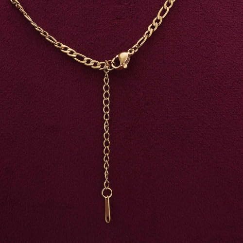 Image of PALMONAS Everyday Exquisite Brown Stone Gold Necklace for Womens - Waterproof & Anti-Tarnish