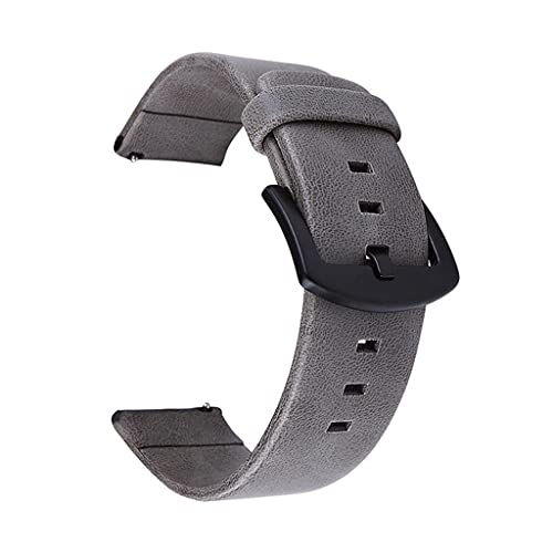 Bracelet montre cuir gris 20mm remplacez votre vieux bracelet