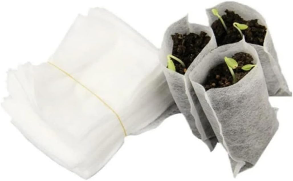 Plant Nursery Bags, Non-Woven Nursery Bags, Fabric Plant Grow Bag Non-Woven Plant Nursery Bags Fabric Plant Seedling Bags for Garden Supply 600PCS