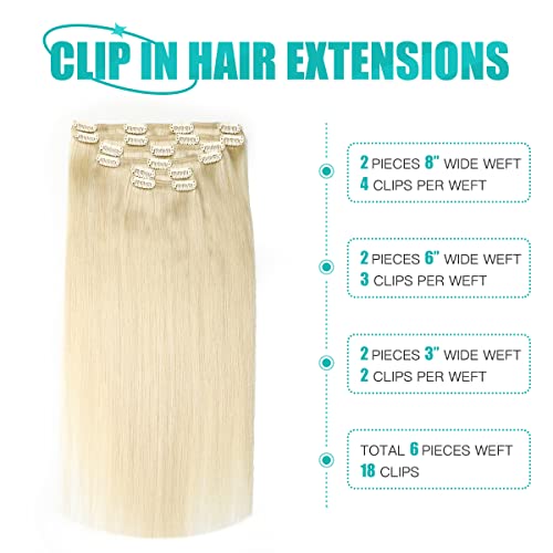 Extensions à clip SURNEL blond #60 pour volume et coiffure de soirée - 3
