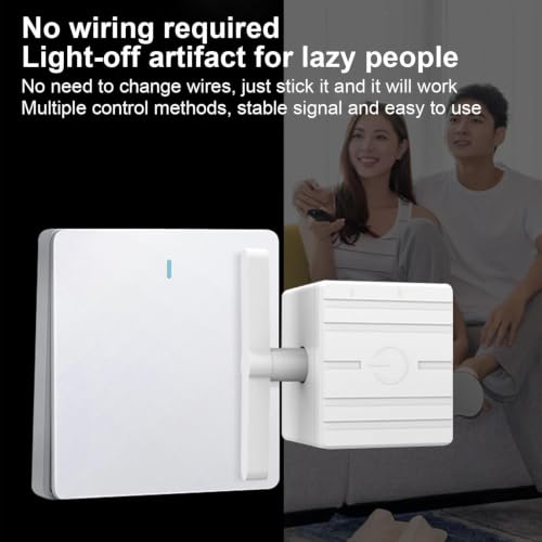 Interruptor de pared con botón inteligente inalámbrico y accesorio duradero 4