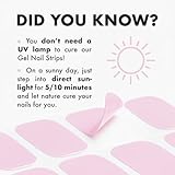 MOYOU LONDON Semi Cured Gel Nail Strips Clear - 20 Pcs. Waterproof Gel Nail Wraps, Cures in Sunlight or UV/LED Lamp, Lasts Up to 2+ Weeks, Stretchable, Easy to Apply & Remove, Vegan & Cruelty-Free - Image 6