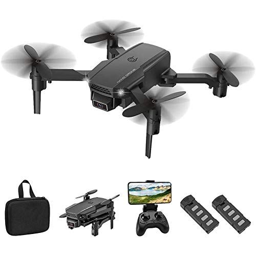 GAOFQ Faltbare Mini Drohne mit 4K HD Kamera für Kinder Erwachsene WiFi FPV RC Quadcopter mit Flugbahn, 3D Flips…