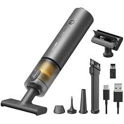 HOTO Car Vacuum Portable Cordless, 4-in-1 Mini Handheld Vacuum, 20000Pa | Hand Vacuum Rechargeable Electric Compressed Air Duster Blower for Dorm Room, Apartment, Car, Desk, Keyboard, Home, Office