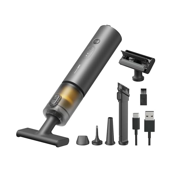 HOTO Handheld Car Vacuum Cleaner Cordless, 4-in-1 Portable Mini Vacuum with 20000Pa Strong Suction, Electric Compressed Air Duster Blower for Car, Desk, Computer, Keyboard, Home, Office Cleaning