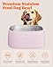 Pawtners 4L Large Stainless Steel Dog Bowls, Dog Water and Food Bowl for Large Breed Dogs with Non-Slip Base, Metal Pet Bowls Easy to Clean, Indoor Outdoor Use, 135oz, Pink