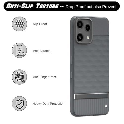 Image of Shockproof Case Compatible with Nothing Phone (3a) Lite 5G | Full Camera Protection | TPU Flexible Back Cover for Nothing Phone (3a) Lite 5G (Graphite Grey)