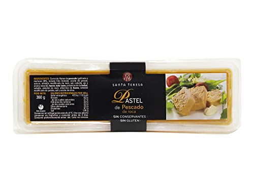 Santa Teresa - Pastel De Pescado de Roca - 100% Natural, Elaborado Artesanalmente Sin Aditivos, Sin Conservantes Y Sin Gluten - 360 Gramos