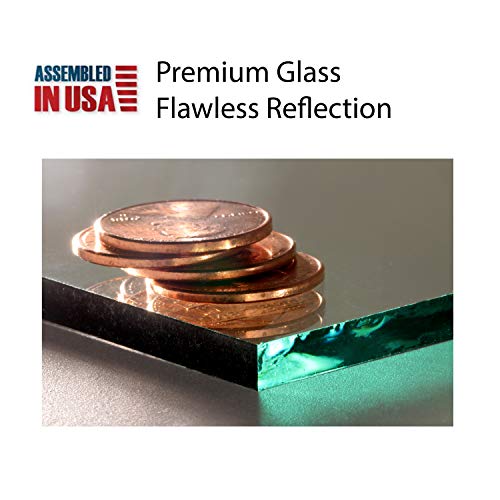 Brandtworks Bm3Thinh Modern Over The Door Full Length Dressing Mirror, Matte White #TOP6