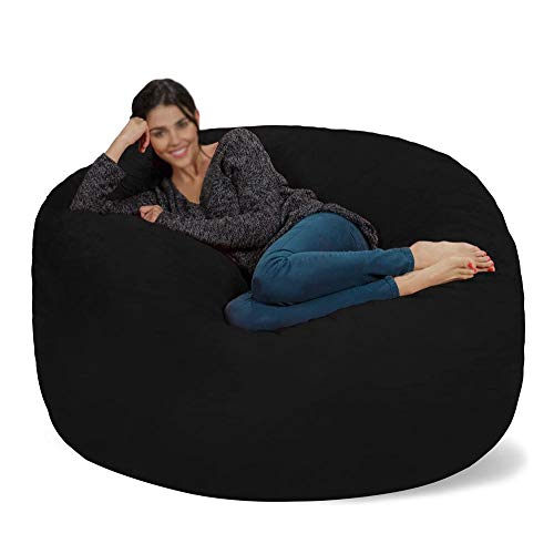 Ycfbh Sack Bean Bag Chair Foam Furniture Living Room Large Sofa, Soft Microfiber Covering Without Padding #TOP2