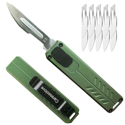 Caressolove Automatic Utility Knife, Safety Auto Box Cutter 