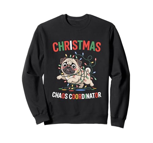 Funny Pug Christmas Chaos Coordinator Men Women Dog Lover �g���[�i�[