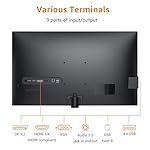 Amazon Basics 27 inch Monitor, FHD 1080P, Max 100Hz, VESA Compatible, Built-in Speakers, Black - Image 3