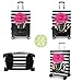 Vehcimbev Fashion Accessory Travel Luggage Cover Fashion Girl Perfume and Lipstick and Heels Travel with Pocket Suitcase Cover Anti-scratch Suitcase cover Fits 29-32 Inch