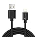 [Apple MFi Certified] iClever iPhone Charger Cable, 6ft Premium 8-Pin Lightning to USB Cable with Ultra Compact Connector Head for iPhone X/8/8 Plus/7/6/6s Plus/5s, iPad Air/Mini/Pro, Black