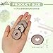uxcell Plastic Book Binding Discs, 11Pcs 35mm Heart Discbound Expansion Discs Binder Ring for DIY Notebooks Planner Accessories, Coffee