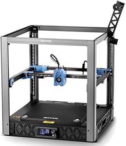 Sovol SV08 Core-XY - Impresora 3D con cámara, impresión de alta velocidad de 700 mm/s, código abierto, 4 motores Z independientes, control remoto, tamaño de impresión 350 x 350 x 345 mm
