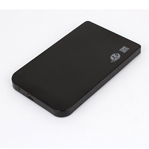 Caja externa para disco 2" USB 2.0 SATA negra miniatura 1