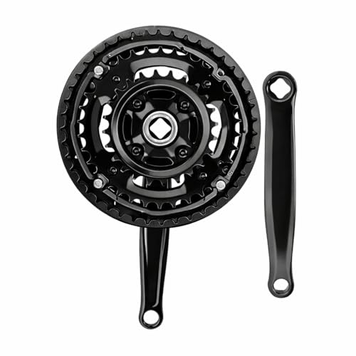 Pédalier conique carré VTT 24-34-42t bras de manivelle bicyclette 21-27 vitesses