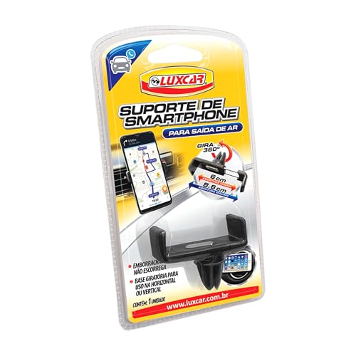 Luxcar Suporte Smartphone Saída de Ar Universal – Ajustavél 360°