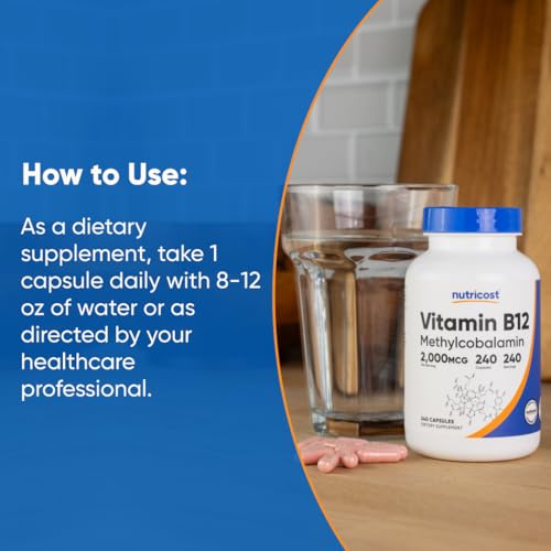 Nutricost Methylcobalamin Vitamin B12 Capsules