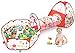Giocare Tenda e Tunnel, 3 in 1 Pop Up Tenda Giocare Tunnel Palla Piscina Playhouse Pieghevole con Custodia per Bambini Baby Bambini Giocattoli Coperta all'aperto