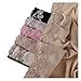 Hudew Fashion Embroider Lace Floral Bubble Chiffon Hijab Sunscreen Headscarf Outdoor Windproof Head Wrap(4)