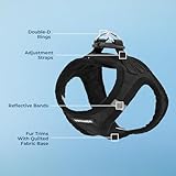 Voyager Step-In Plüsch-Hundegeschirr by Best Pet Supplies - Step-In-Westengeschirr für kleine und mittelgroße Hunde, Weicher Plüsch, Schwarzer Plüsch, size S - Brust 37-40 cm