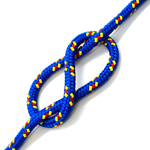 5m Navy Blue Braided Polypropylene Rope – 10mm Diameter, 1380kg Strength, For Boating & General Use