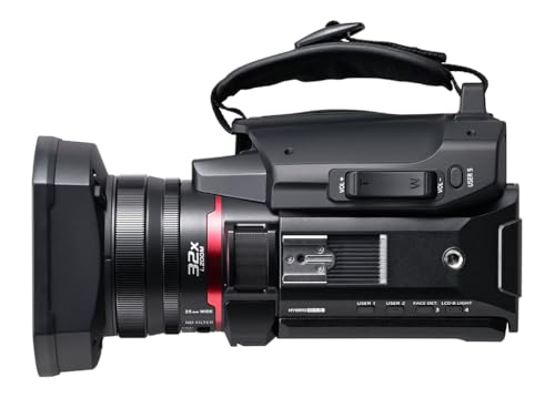 Image of Panasonic X1200 4K Camcorder, Wide Angle Telephoto Lens with 24X Zoom, Hybrid O.I.S.,Lightweight Heat Dispersing Design, Eco Packaging - HC-X1200J