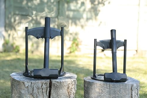 Blue Home Manual Wood Splitter – Kindling Splitter for Firewood – Includes 4 Lbs Sledge Hammer – Vertical Log Splitter – Portable and Safe Firewood Splitter for Camping & Outdoor Use (Regular) - Thumbnail 6