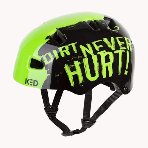 KED 5Forty Children's Bicycle Helmet Black Green 54-58 (M)