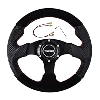 Amazon | TIYPEOR ウッドステアリング 290mm ブラックライン入り 汎用