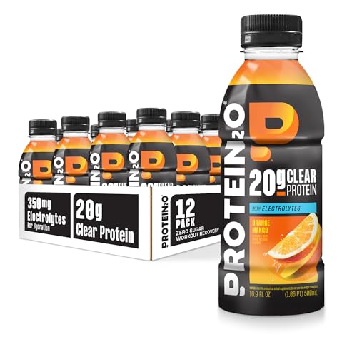 Protein2o Hydration Drink - 2-in-1 Liquid Clear Whey Protein Isolate and Electrolyte Drink - 20g
