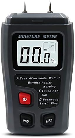Moisture Meter Wood Soil Mold Test Kit for Home Water Leak Detector and Thermometer for Wood Building Materials Pin Type Digital LCD