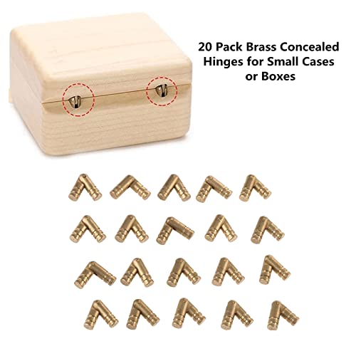 20Pcs Brass Barrel Hinge Hidden Invisible Concealed Hinges For Jewelry Keepsake Box Cabinet Door Barrel Hinges #TOP2