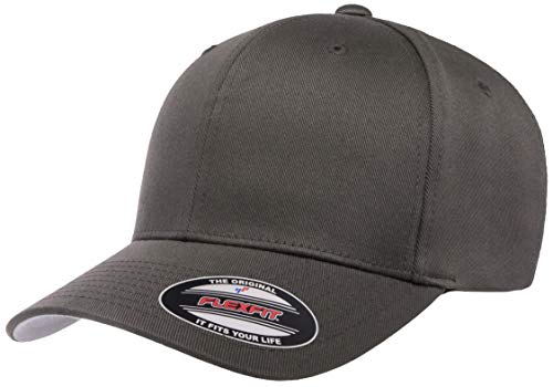 Flexfit Men's Athletic Baseball Fitted Cap, Dark Grey, XXL