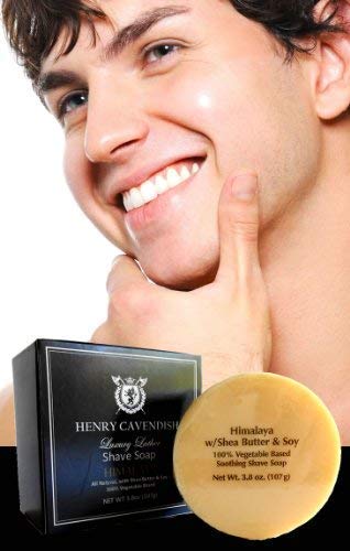 Henry Cavendish Himalaya Shaving Soap with Shea Butter & Coconut Oil. Long Lasting 3.8 oz Puck Refill. Mens Shave Soap. All Natural. Rich Lather, Smooth Comfortable Shave. For Ladies and Gentlemen. - Thumbnail 2