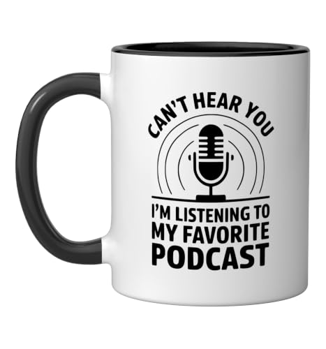 Podcast-Themed Ceramic Mug