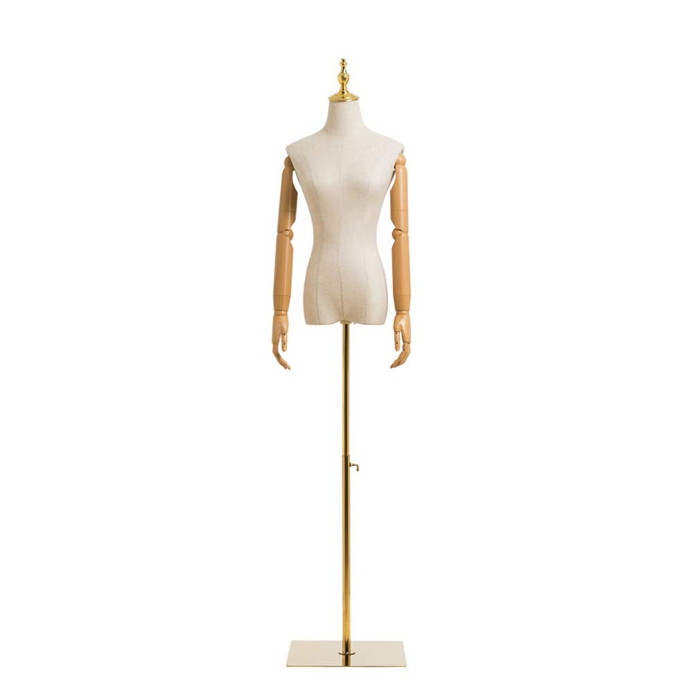 UMJIGF Mannequin Torso, Stable Wrought Iron Base, Material, Clothing Store, Wedding Dress Display Stand, Shop Window, Full Body Model Stand, Easy to Install, Multi-Purpose (Color :,