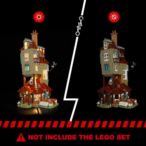 Image of BRIKSMAX 2.0 Light Kit for Lego The Burrow - Collectors' Edition -Innovative Led Lighting Compatible with Lego Harry Potter 76437 - Not Included Lego Set