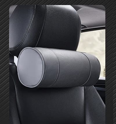 Reposacabezas coche Asiento del reposacabezas almohadas Auto Seguridad Cilíndrica Cuello Negro Negro Cubierta CUBIERTA Cojín Memory Bone Protector de cabeza Cojin cervical coche ( Type : G )