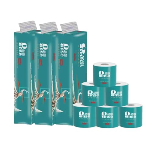 OMAH TRADE Pinse Toilet paper 30 Rolls Of Ultra Soft Plant-Based Unbleached Smooth Feel 4-Ply 140g Bathroom Eco Toilet Paper Roll/local ready stock