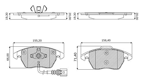 Pastilha de Freio - BN1107 - Bosch - F03B050143
