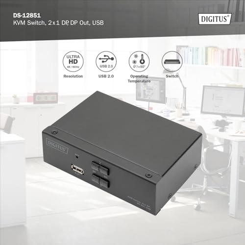 Switch KVM Displayport pour éviter les manipulations de câbles entre vos ordinateurs 4K - 4