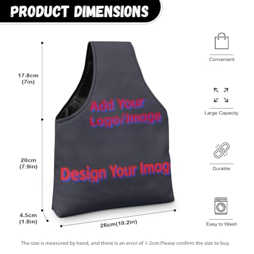 Image of ZUXONGSY Custom Knitting Bag for Knitting Tote Bag Lightweight Customized Picture Yarn Tote Bags for Crocheting Personalized Customization Knitting Yarn Storage Bag Organizer