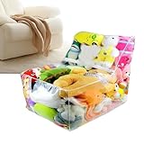TADAYIM Stofftier Aufbewahrung Sitzsack Transparentes Design - XXL wasserdichte Sitzsack Hülle | Plüschtier Aufbewahrung Sitz Mit Reißverschluss Für Wohnzimmer Spielzimmer Klassenzimmer Kinderzimmer